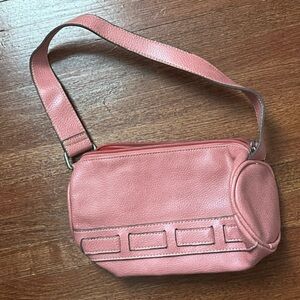 Pink Leather Tommy Hilfiger Shoulder Bag